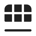 Table Insert Down SVG Icon